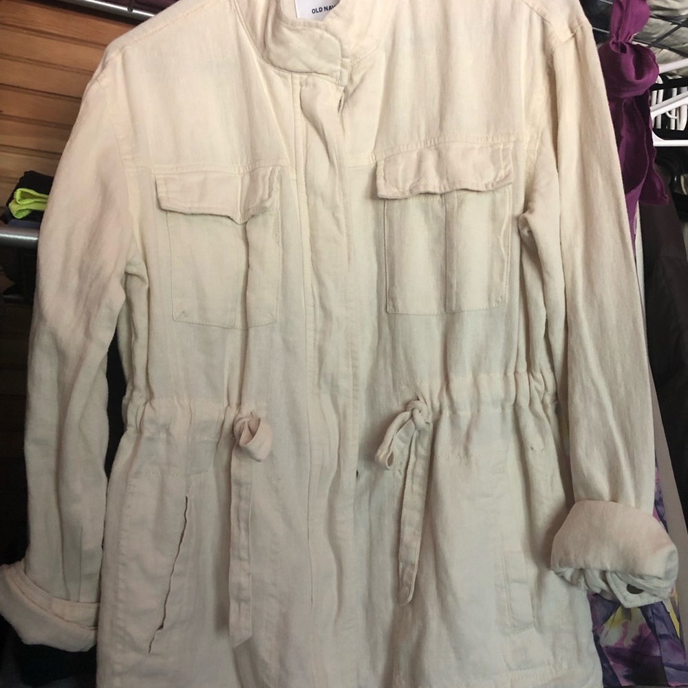 Linen Utility Jacket. XS - Picture 3 of 6